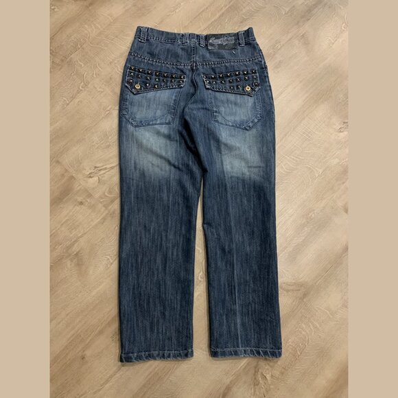 Vintage Y2K Southpole Premium Collection Jeans Men's 32x29 Skater Studded Studs - Picture 4 of 7